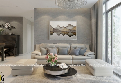 Thiết kế nội thất chung cư Artemis Tower căn 75m2